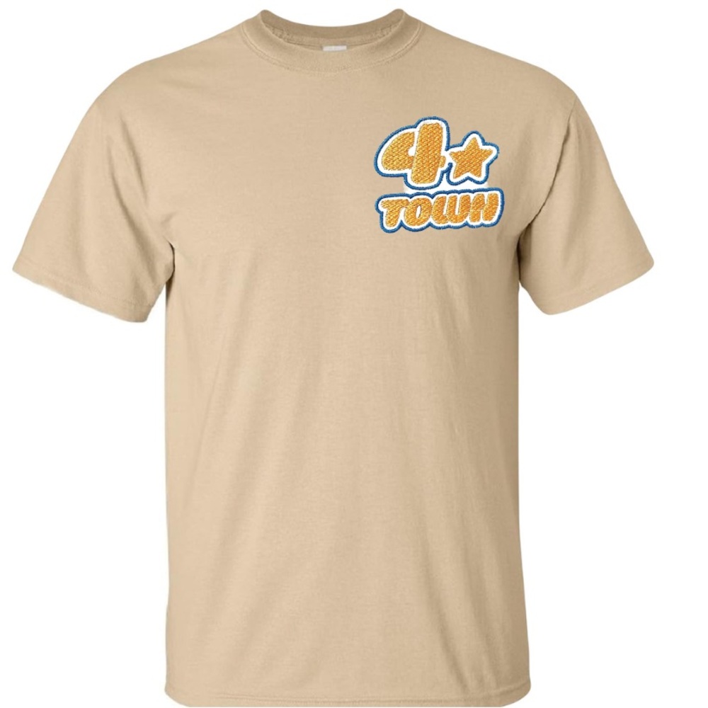 4 Town Embroidered Tee